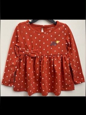 Lucky Brand Long-Sleeve Floral Bow Peplum Top 4t